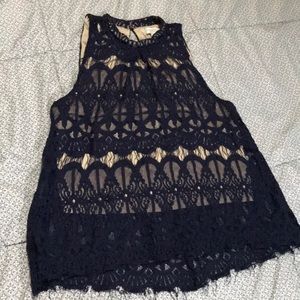 Navy blue blouse